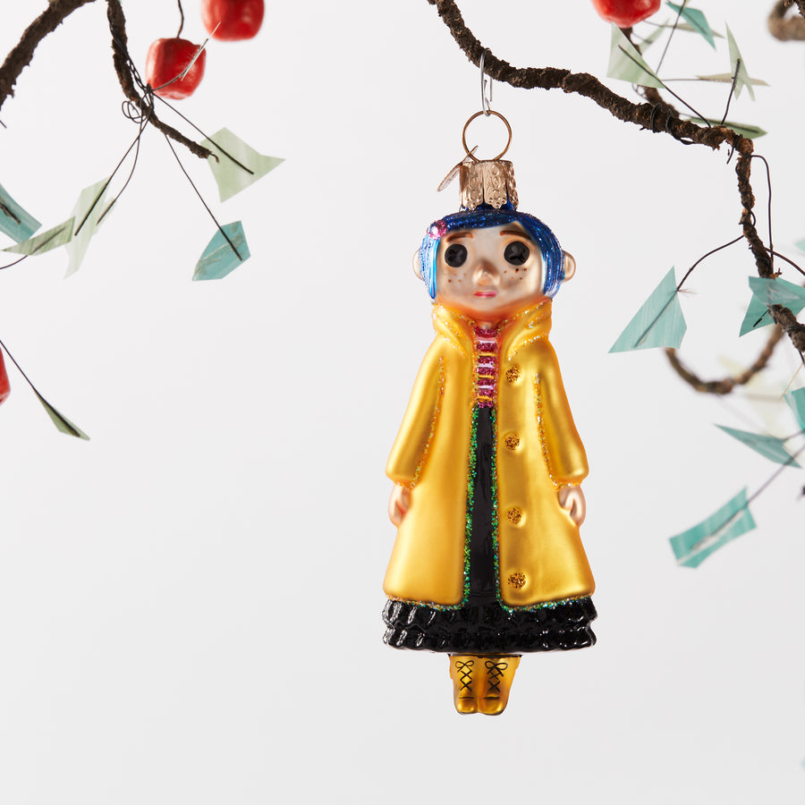 Coraline Doll Glass Ornament Image