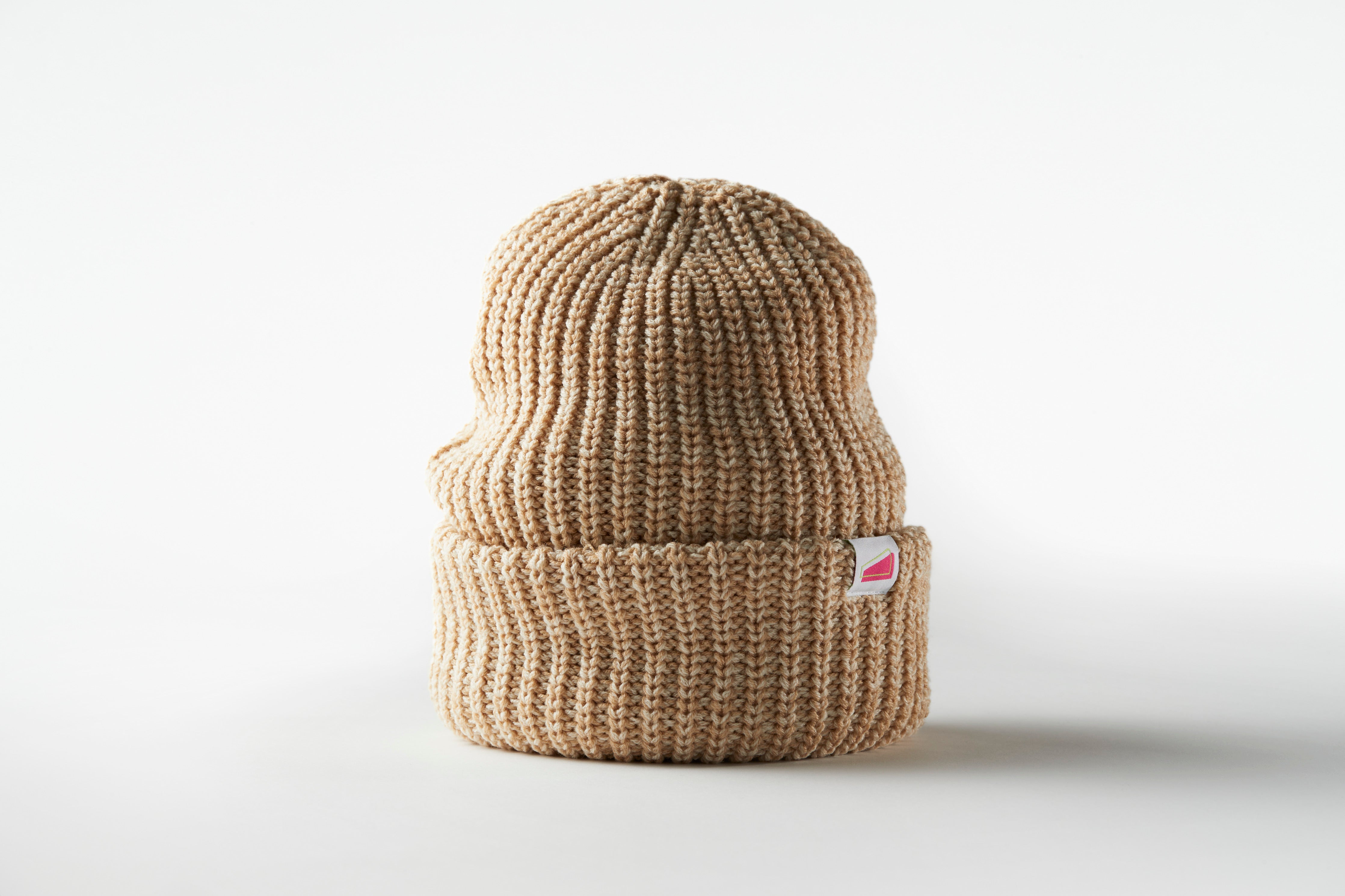 LAIKA Logo Shape Chunky Knit Beanie