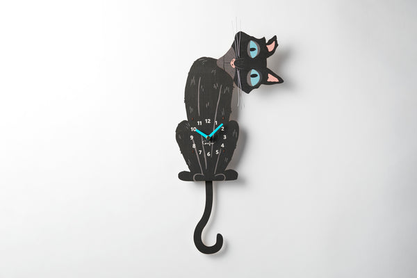 Coraline Cat Pendulum Clock Image